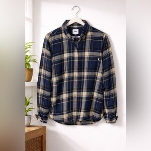 Vans Blue and Yellow Plaid Shirt